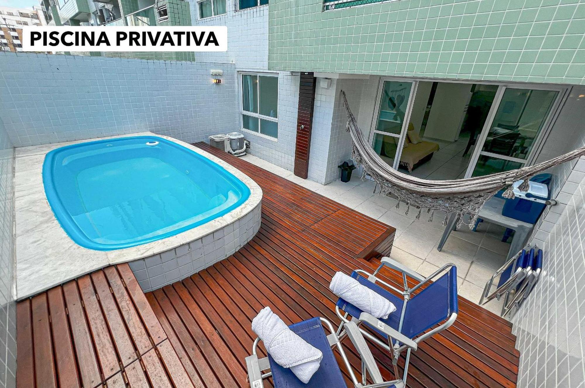 Apartamento Cabo Branco Terreo Piscina Privativa 50m Da João Pessoa